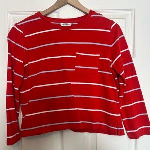 Cropped Banana Republic Striped Top